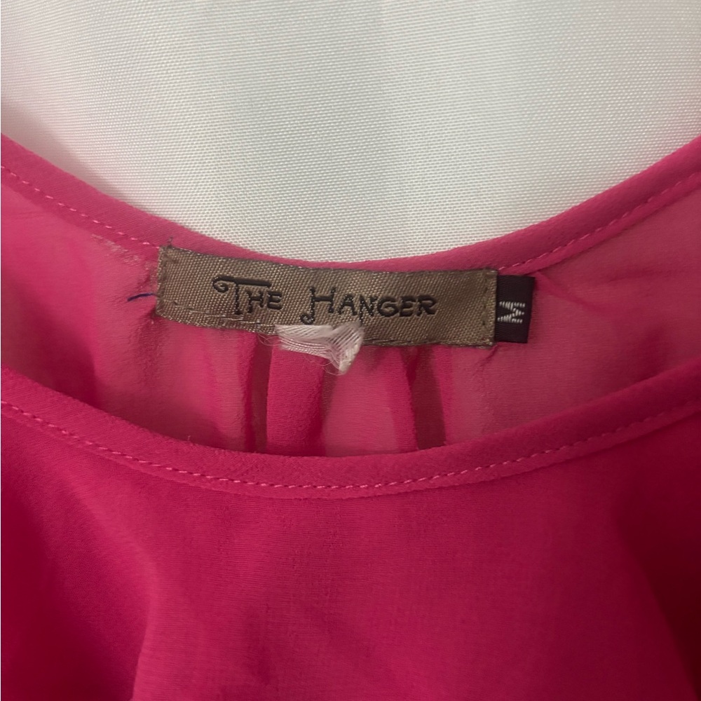 The Hanger Fuchsia Ruffle Camisole - Picture 3 of 4